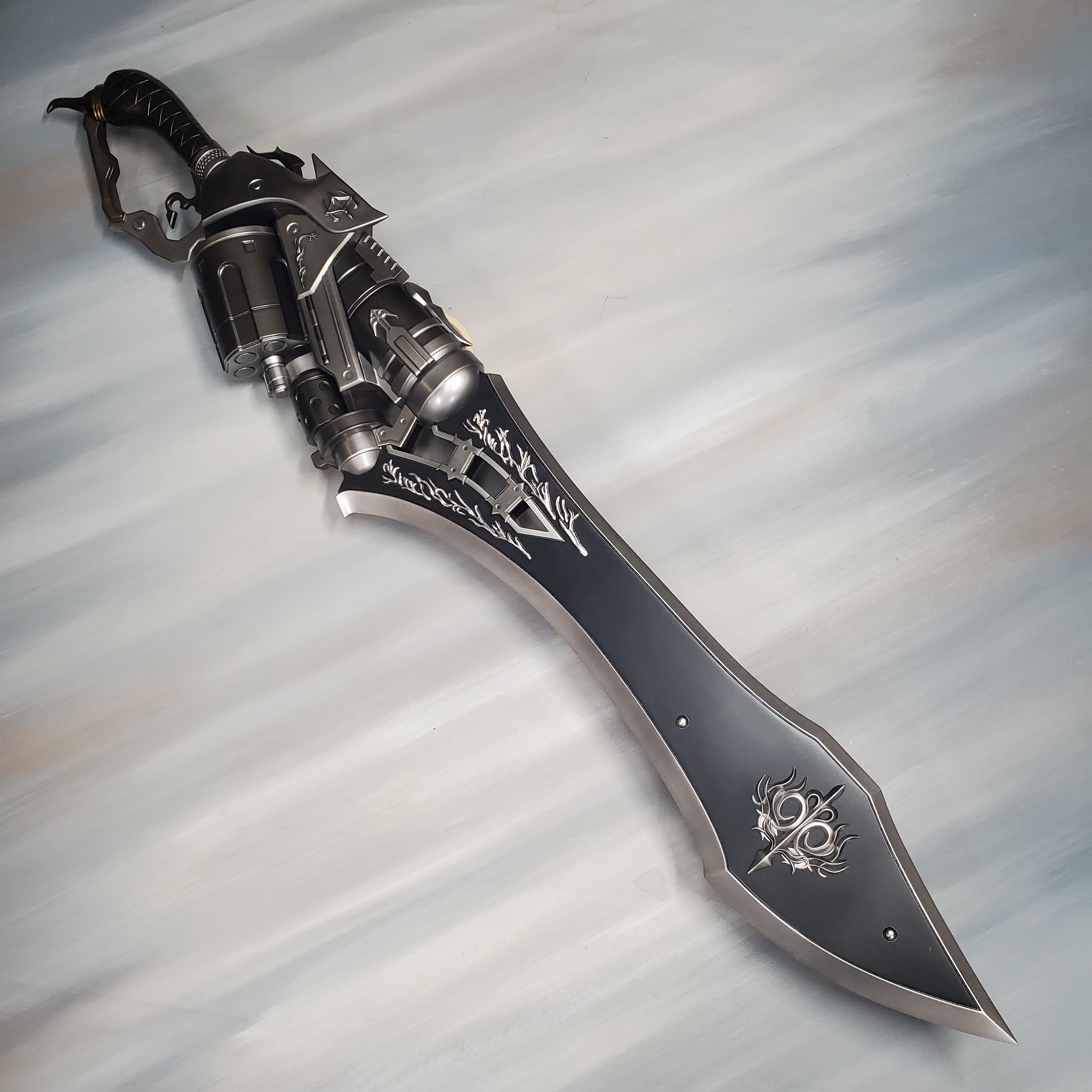 Final Fantasy XIV gunblade cosplay prop finished replica
