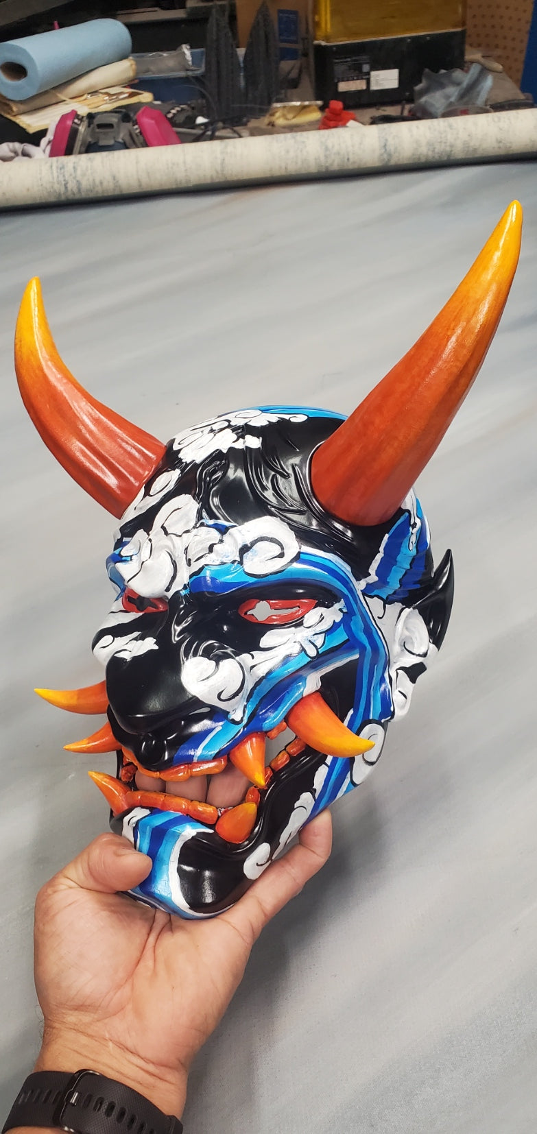 Japanese Oni Mask Water Form