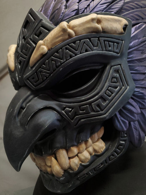 Close-up of a decorative object with intricate patterns and textures.