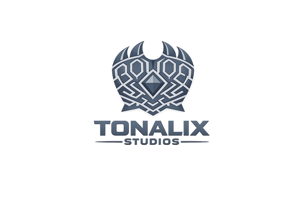 Logo of Tonalix Studios with a geometric design on a white background