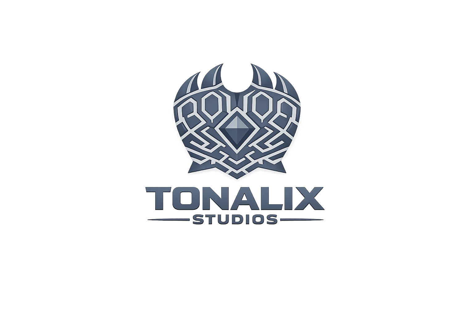 Logo of Tonalix Studios with a geometric design on a white background