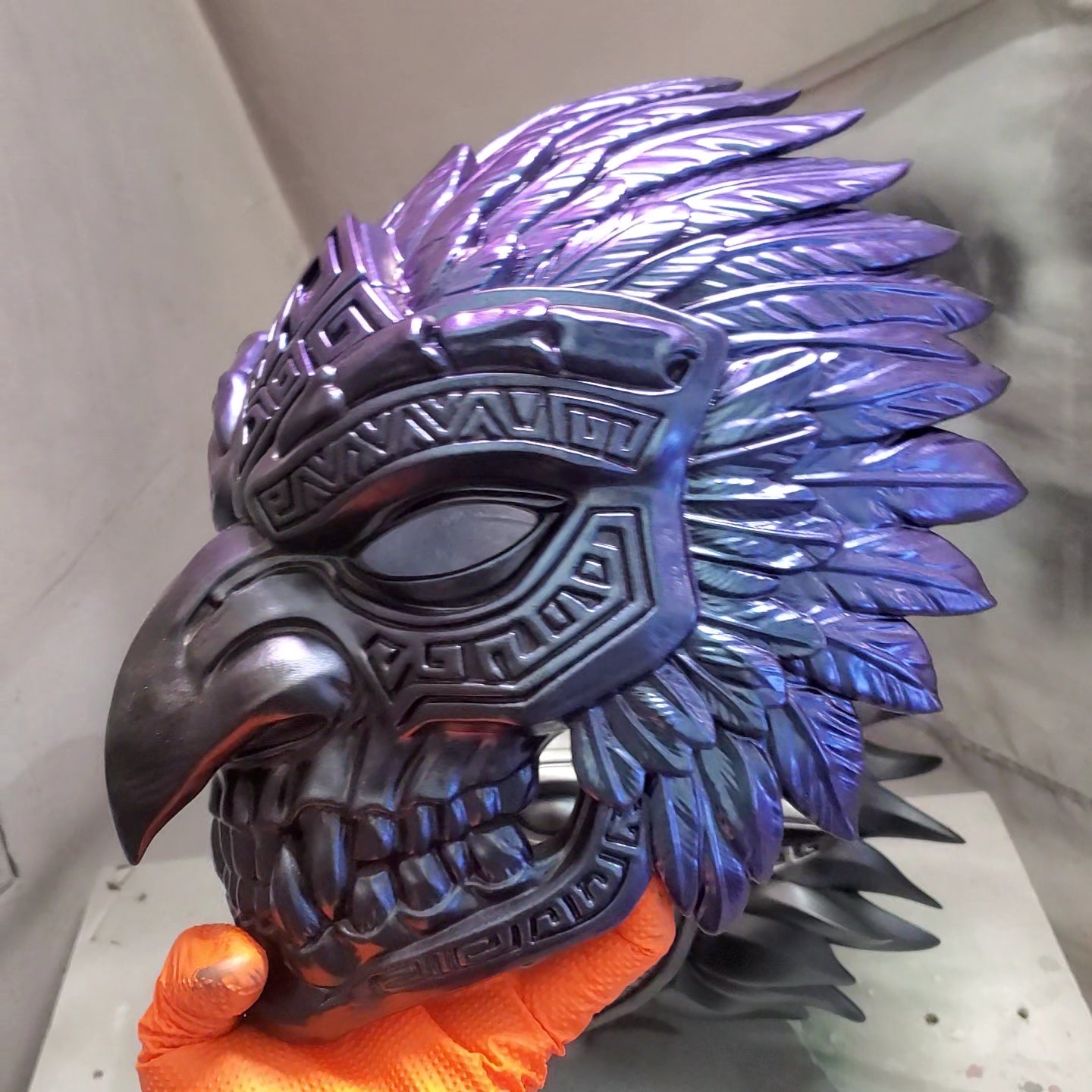 Aztec Mask Crow God Noctli