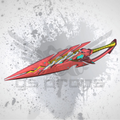Red and yellow arrow with GS Archery logo on a gray background